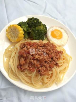 简易番茄肉酱意面的做法步骤：5
