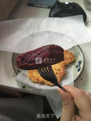 紫薯饼的做法步骤：7