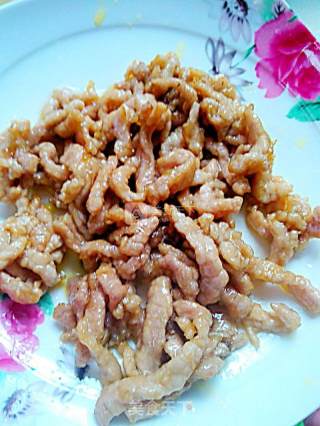 蒜苔炒肉丝的做法步骤：7