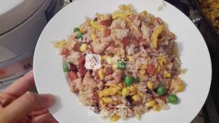 鸡粒炒饭的做法步骤：9