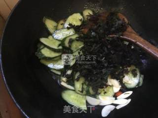 紫苏煎黄瓜的做法步骤：5