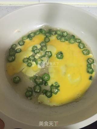 宝宝版秋葵炒蛋的做法步骤：7
