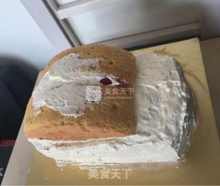 小汽车生日蛋糕的做法步骤：4