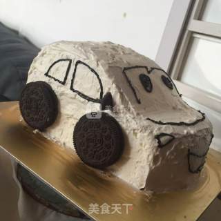 小汽车生日蛋糕的做法步骤：6