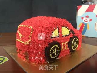 小汽车生日蛋糕的做法步骤：8