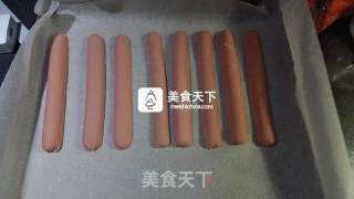 热狗海盐芝士面包的做法步骤：15