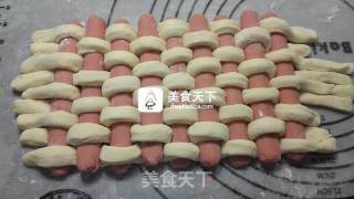 热狗海盐芝士面包的做法步骤：17