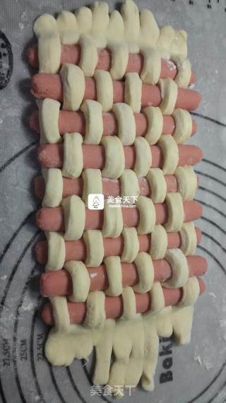 热狗海盐芝士面包的做法步骤：18