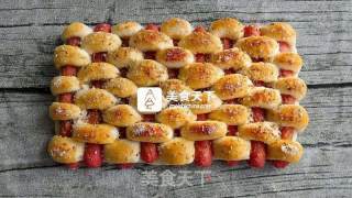 热狗海盐芝士面包的做法步骤：21