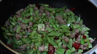 扁豆炒肉末的做法步骤：9
