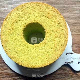菠菜戚风蛋糕的做法步骤：16