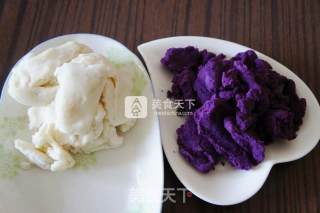 紫薯山药馅面包的做法步骤：2