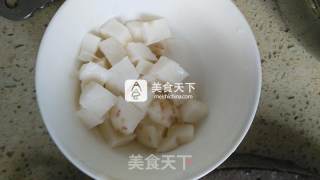 淮山青瓜炒卤肉的做法步骤：2