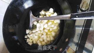淮山青瓜炒卤肉的做法步骤：4