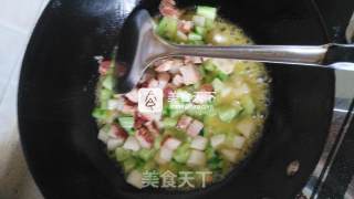 淮山青瓜炒卤肉的做法步骤：7