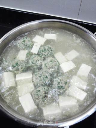 富贵菜肉丸豆腐汤的做法步骤：10