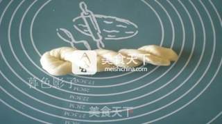 无糖黄油辫子包的做法步骤：7