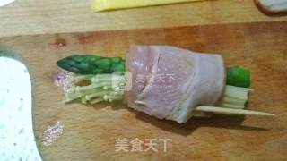 培根蔬菜芝士卷的做法步骤：6