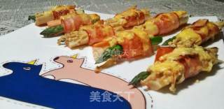 培根蔬菜芝士卷的做法步骤：10