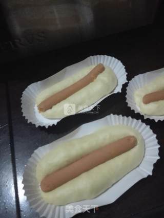 ——香葱芝士火腿肠面包的做法步骤：5