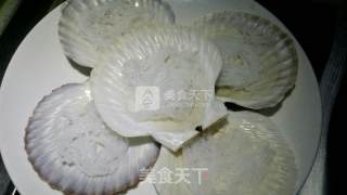 黄油蒜香蒸扇贝的做法步骤：4