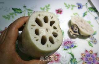 红糖桂花糯米藕的做法步骤：2