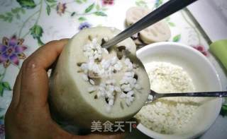 红糖桂花糯米藕的做法步骤：3