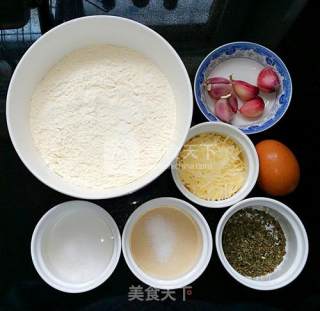 蒜香芝士餐包的做法步骤：1