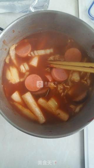 韩式辣炒年糕的做法步骤：7