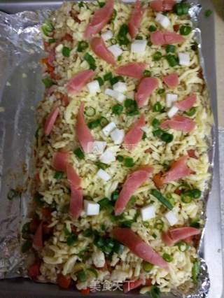 缤纷蔬菜马里苏奶酪焗饭的做法步骤：7