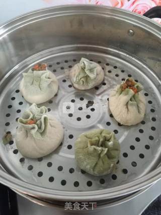 翡翠烧麦的做法步骤：16