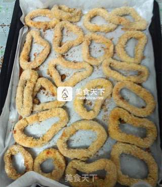 五香烤鱿鱼圈的做法步骤：12