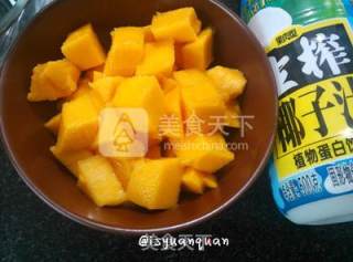 芒果椰汁西米露的做法步骤：3