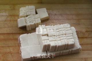 肉末浇汁豆腐的做法步骤：2