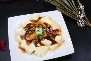 肉末浇汁豆腐的做法步骤：11