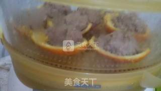 橙皮蒸肉丸子的做法步骤：5