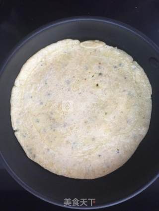 豆渣蛋饼的做法步骤：9