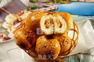花生椰蓉馅早餐包的做法步骤：10