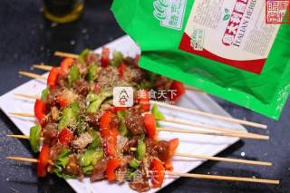 意大利香草牛肉串的做法步骤：6
