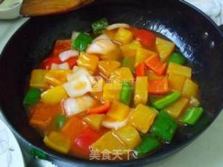 菠萝咕噜肉的做法步骤：6