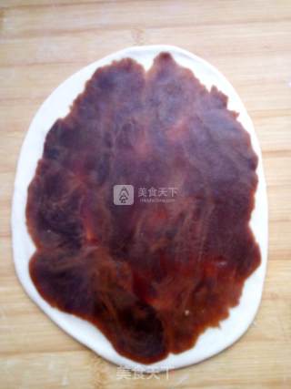 中式福寿结豆沙红枣面包的做法步骤：12