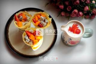 水果可丽饼的做法步骤：17