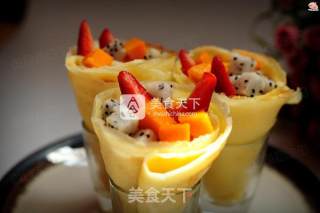 水果可丽饼的做法步骤：18
