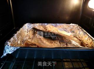 香辣豆豉烤全鱼的做法步骤：6