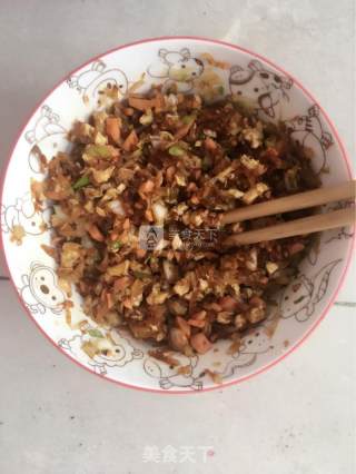 萝卜白菜火腿包子的做法步骤：7