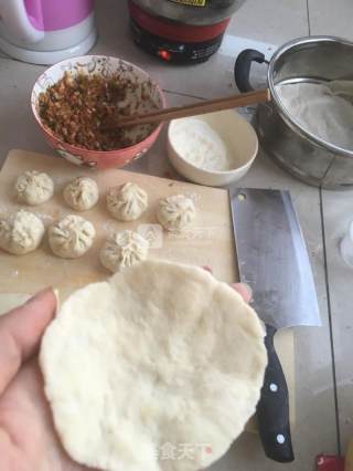 萝卜白菜火腿包子的做法步骤：8