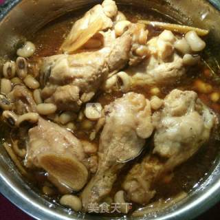 糜豆煮鸡的做法步骤：8