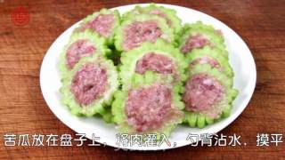 家常菜之【干烧苦瓜酿肉】的做法步骤：3