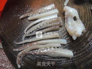 甜辣鱿鱼须的做法步骤：6