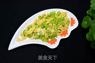 蚕豆炒蛋的做法步骤：6